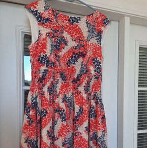 Jessica Simpson Red White and Blue Floral Dress